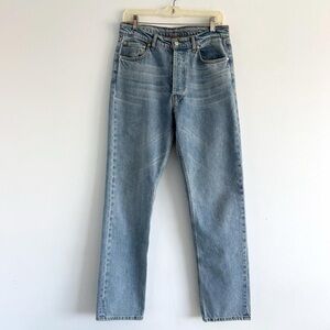 Djerf Avenue Straight Jeans Mid Blue
